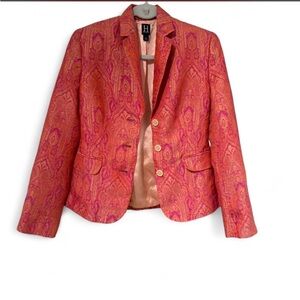Tommy Hilfiger Vibrant Pink Patterned Blazer